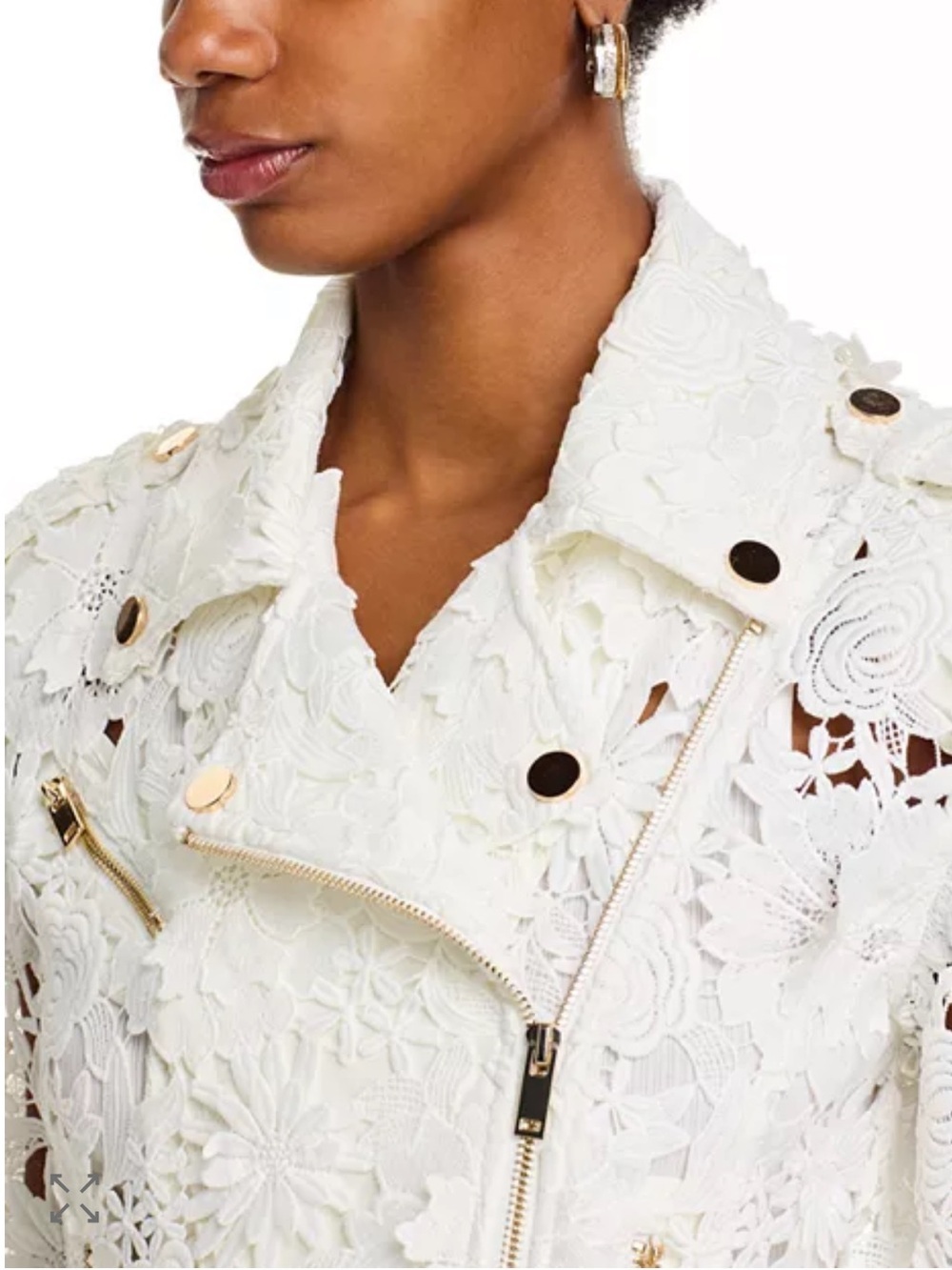 Generation love Crawford 3D Lace floral Moto Jacket size xl NWT - Picture 15 of 15